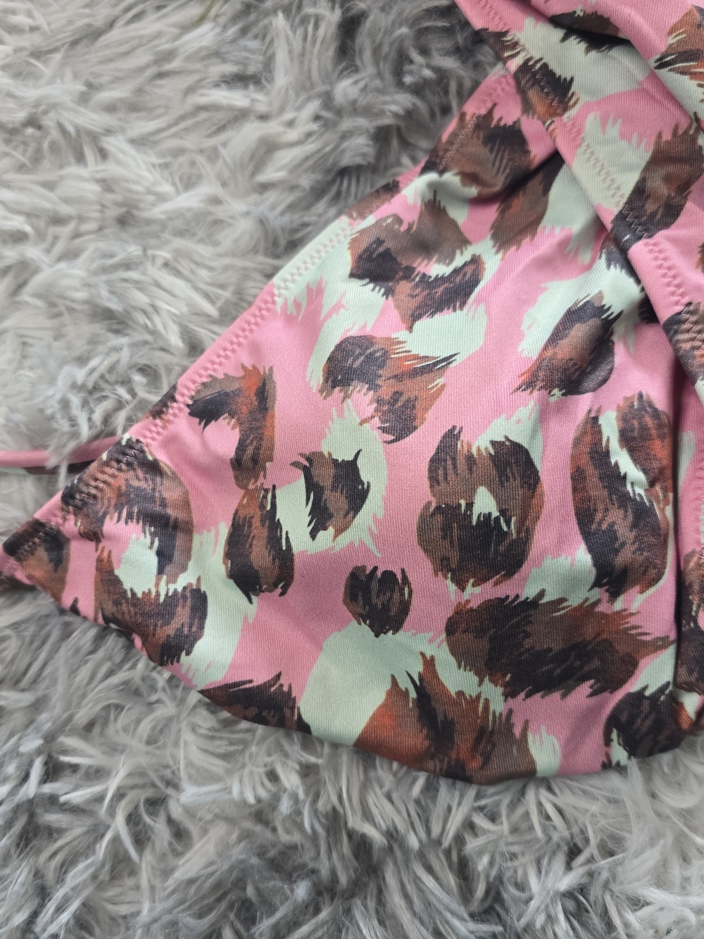Womens Pink Leopard Print One-Piece Swimsuit, Size 38 - Picture 4 of 11
